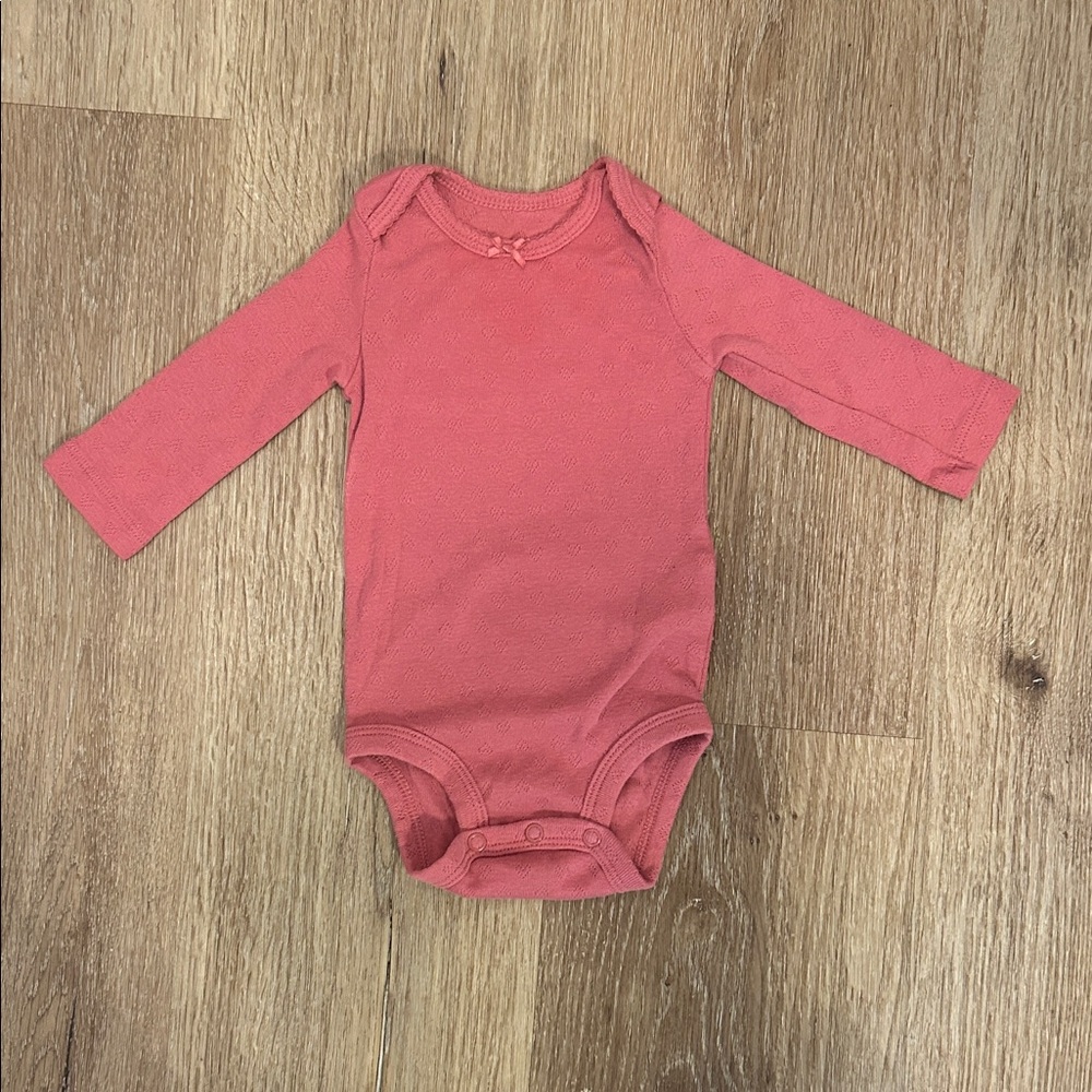 Carter's Pink Long Sleeve Baby Bodysuit